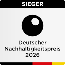 Siegel der Auszeichnung "Sieger Deutscher Nachhaltigkeitspreis 2026"